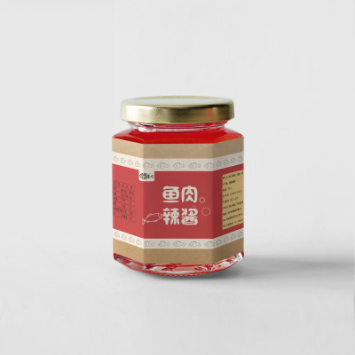 辣椒酱包装瓶贴设计