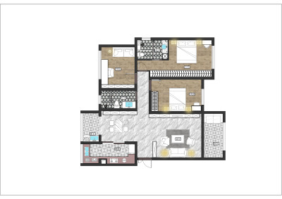 三居室方案设计