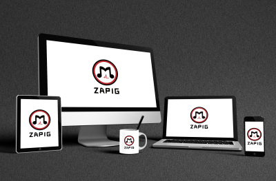 ZAPIG耳机logo设计
