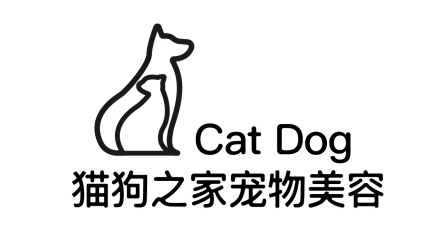 猫狗之家宠物美容店LOGO设计