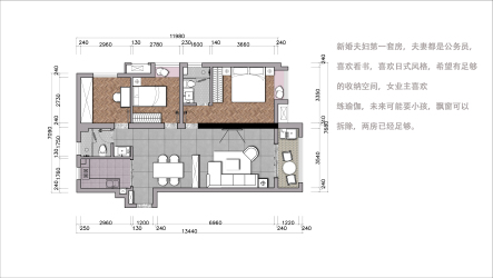 方案设计---中海8号公馆115平
