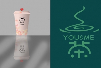 logo---你我茶颜  YOU&ME TEA