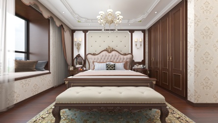 效果图---欧式古典卧室