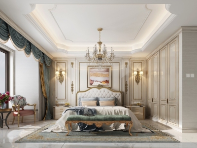 效果图---欧式古典卧室