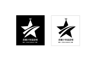 logo---启能少年运动馆logo设计