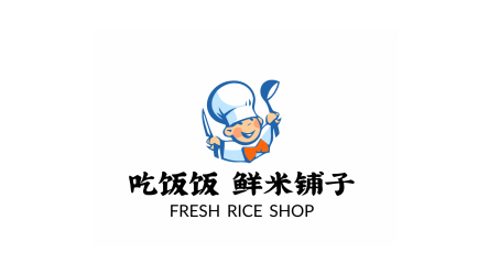 Logo---吃饭饭 鲜米铺子