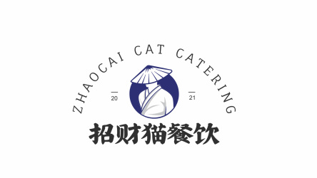 logo---招财猫餐饮
