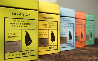 SINGLE ESTATE复古锡兰茶茶品牌包装罐设计